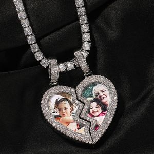 DIY Custom Magnet Heart Photo Подвесное ожерель