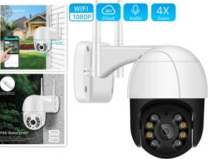 2MP 1080P PTZ WiFi Camera Motion Two Voice Alert Human Detection Outdoor IP Camera Audio IR Night Vision Video CCTV Surveillan