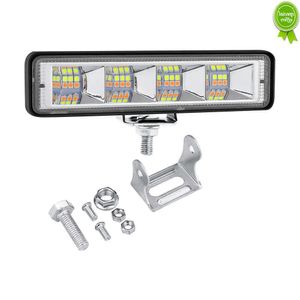 Araba Yeni Alüminyum Kabuk Modifiye Işık Tek Şekleli İş Işığı 3030 24 LED ampuller 72W İki renkli off-road araç ışıkları DC12V-60V