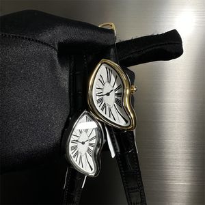 Нарученные часы Sourcemen Женщины сапфировые хрустальные часы оригинальный сюрреализм дизайн дизайна Производственные часы водонепроницаемые из нержавеющей стали нерегулярная форма 230522