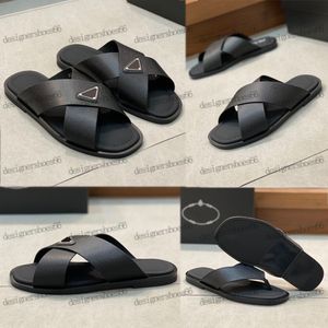 2023S New Mens Designer Brand Sandals Slippers Верхние с фирменным логотипом. Повседневное плоское дно сандалии пляж кожаные сандалии Трипочки в тренде Сандел большой 46 38