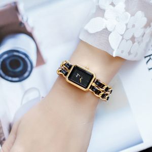 Бренд смотрит новые минималистские часы с темпераментом Женские INS NICHE LIGHT LUXURY Design Woven Bracelet Watch