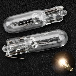 10pcs 12V T5 286 Halogen Bulb 1.2W Side Wedges Lights Warm White Color Light Source Car Instrument Lamp Car-styling Auto Lamps