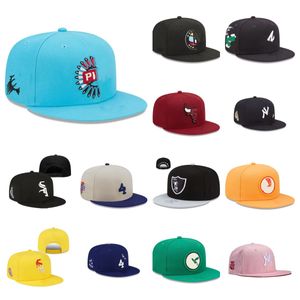 Новейшие шляпы Snapbacks Регулируемые шляпы дизайнер бейсбол Flat Hat All Team Logo Unisex Emelcodery Football Caps Outdoor Sports Flex Hip Hop Fitted Beanies Cap
