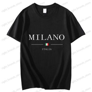 Erkek Tişörtler Tasarım Kıdemli Milano Baskılı Desen Four Seasons Erkek ve Kadın Moda Pamuk T-Shirt Erkek Tişört Top Hip Hop Ücretsiz Posta T230523