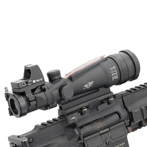 3.5X35 Real Fiber Glass Reticle Hunting Rifle Scope Airsoft Holographic Sight with RMR Red Dot Sight