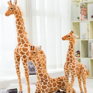 Peluş Bebekler Dev Boyutu Zürafa Peluş Oyuncaklar Sevimli Dolgulu Hayvan Yumuşak Zürafa Bebek Doğum Günü Kids Toy 230523