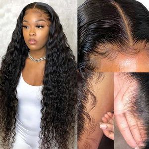 13x6 Hd Lace Frontal Wig 360 Full Lace Wig Human Hair Pre Plucked Lace Front Human Hair Wigs Deep Wave Frontal Wig