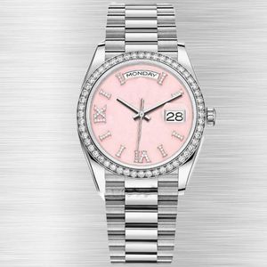 Lady's Diamond Luxury Automatic Watches for Men Busines Watch, сделанные из премиальной из нержавеющей стали синие наручные часы игла сапфира