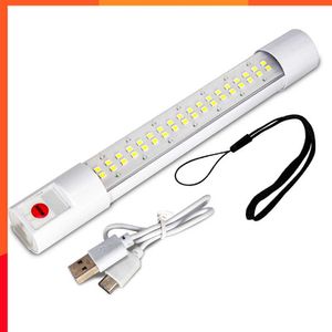 Yeni araba iç usb LED acil durum ışıkları şarj edilebilir açık kamp lambaları 8W araba evi güç hatası iş ışığı