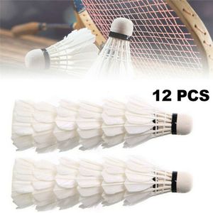 Badminton Shuttlecocks 1 3 6 12pcsHigh Quality Ball Sports Tools Durable Foam Head Soft Texture Racket Goose Feather 230523