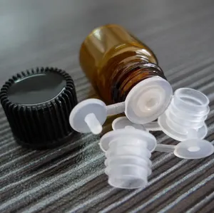 Quatily Yeni Geliyor 100 PCS 1 ML ÜCRETSİZ Nakliye (16*21) Amber Cam Esansiyel Yağ Şişesi, Çekme Durdurucu Redüker Kapağı Toptan Satış