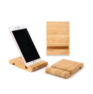 Tembel bambu masaüstü cep telefonu standı Yaratıcı cep telefonu braketi bambu çevre koruma standı