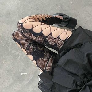 Çorap Çorap Gotik Balık Ağları Çorapları Lolita Mesh Taytları Kadınlar için Çoraplar Nettings Y2K Pantyhose Desen Taytları Seksi iç çamaşırı Y23