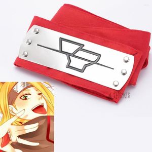 Вечеринка поставляет Athemis красную повязку на костюм Deidara Cosplay Accessories