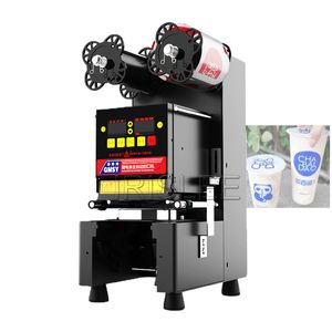 9/9.5cm Elektrikli Kabarcık Çay Filmi için Otomatik İçecek Kupası Mühürlü Süt Çay Mağazası Plastik Kağıt Kupa Sızdırmazlık Makinesi