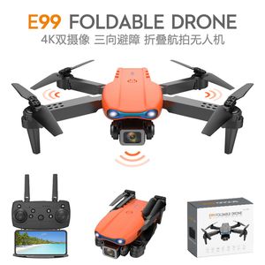 E99PRO Hava Drone 4K Yüksek tanımlı çift kamera Üç taraflı engelden kaçınma uzaktan kumanda uçağı k3 katlanır sınır ötesi uçak