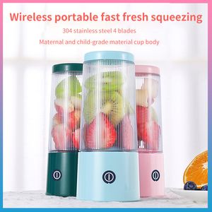 350ml Taşınabilir Blender Fincan Meyve Meyve Meyve Meyvesi Seyahat Mini Elektrik Makkeri Kupa Mikser Limon Squeezer Portakal Meyve Strakör Smoothie Blender