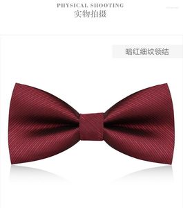 Bow Gine Men's Tie Groomsman Groom Wine Red Black Blue Color Shirt Ceremony Британская и корейская версия