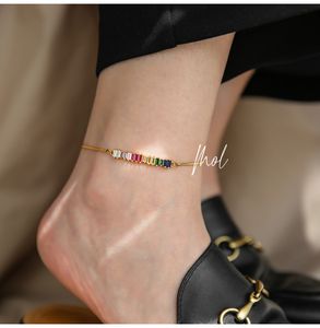 Designer pulseira de tornozelo para mulheres nova moda amor para mulher marca simples letras diamante senhora tornozeleira jóias