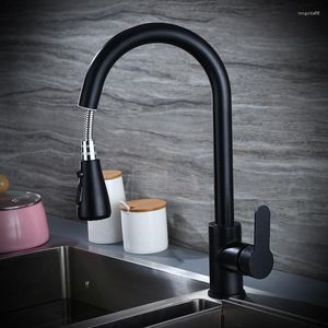 Mutfak Muslukları Lüks Çekin Esnek Lavabo Musluğu Desk Montaj Duş Duş Mixer Musluk 360 Döndürme Soğuk Bakır Musluklar