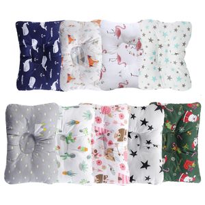 Pillows 1PCS Bedding Baby Pillow Infant born Sleeping Support Concave Cute Cartoon Cushion Anti Roll Head 230525