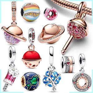 925 Sterling Silver Pandora Charm 2023 Latest Universe Series Charm Beads Suitable for Primitive Ladies Bracelet Female Jewelry DIY Gift Production