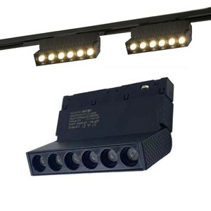 DC48V 6W Modern Katlanabilir LED Palet Işık Lambası Gömme Noktaları LED Rail Aydınlatma Sistemi Manyetik Tavan Lambası