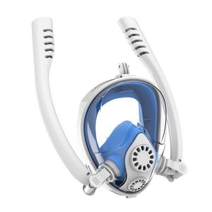 Klasik dalış gözlükleri şnorkelle yüzme anti sis maskesi çift tüp sile tam yüz yüzme maskeleri yaz açık yüzme faydalı araçlar taşınabilir lo010 b23