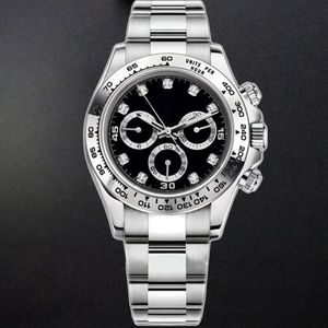 Diamond Mens Watch Tasarımcı Saatler Yüksek Kaliteli Otomatik Mekanik 904L Paslanmaz Çelik Glinding Tıklalama Bilekleri Erkekler İçin Selamlar Su geçirmez Siyah Montre 40mm