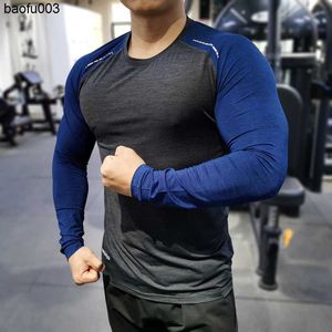 Мужские футболки мужчины сжатие футболок Tops Homme Gym Sport Clotning Fitness Fitnes