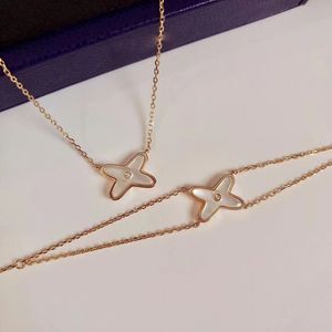 18K золотая вилка Cross Designer Bracelet For Women Fashion Luxury Brand Mother of Pearl Ol Bagn