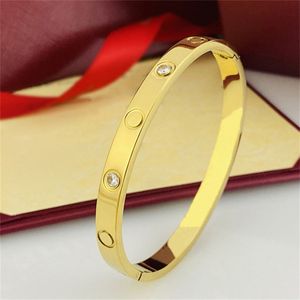 Женский браслет Love Jewelry Designer Fashion Unisex Mounts 4 мм 6 мм 316L из нержавеющей стали, покрытая 18 -каратным золотым мужским женским браслетом, винтажный обручальный свадебный подарок