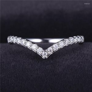Cluster Rings Hpht Lab Diamond Ring Eternity 925 Серебряные украшения настройка MS-412
