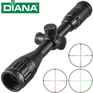 4-16x44 ST Taktik Optik Görüş Yeşil Kırmızı Aydınlatılmış Tüfek Av Tüfek Kapsamı Keskin Nişancı Airsoft Hava Tabancaları