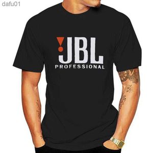 Camisetas masculinas Novo popular JBL Profissional Mens Black T-Shirt S-3xl Frete grátis Novo moda 100% algodão para homem Tee barato por atacado L230520