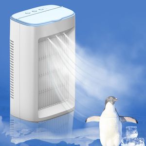Diğer ev bahçesi taşınabilir klima çok işlevli mini fan usb elektrikli hava soğutucu su sprey sis 3 dişli hız hava soğutma fanı nemlendirici 230525