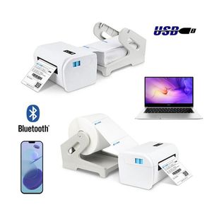 Yazıcılar 4 inç Nakliye Etiketi Express Waybill Adres Ürün Fiyat Barkod Çıkartma 40110mm Genişlik USB Bluetooth Termal Yazıcı 160mm/S