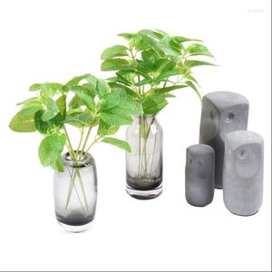 Dekoratif Çiçekler 1 PC Yapay Yeşil Sahte Çiçek Yaprakları Düğün Buketleri için DIY Centerpieces Parti Gelin Duş Masaları Dekor