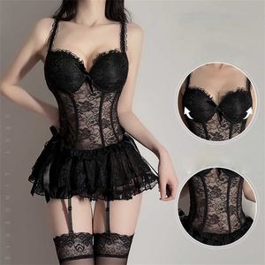 50% OFF Ribbon Factory Store Women's Underwear Sexy Lace with Steel Support Thin Princess Dress for Women