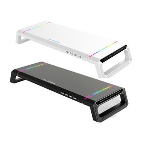 Çekirdek Ice Zun T1 RGB Dizüstü Monitörü Stand Dizüstü Bilgisayar Stand Çok Fonksiyonlu Ekran Yükseltilmiş 4 USB Şarj Masası Organizatör Braketi