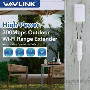 Yönlendiriciler Wavlink Yüksek Güçlü 300Mbps Açık Wifi Uzun Menzilli Genişletici 2.4G WiFi AP/Tekrarlayıcı/Yönlendirici CPE KIT POE WI FI Singal Booster 1.5km