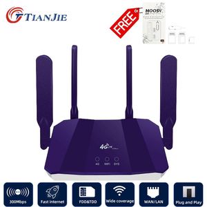 Маршрутизаторы Tianjie 4G маршрутизатор Wi -Fi Wi Fi Modem Wi -Fi LTE Point Mobile CPE Antenna Hotpot Outdoor Bridge с SIM -картой слотом