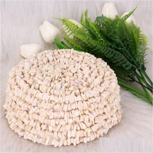 Клипы для волос Barrettes Dudo African Cap White Original Original Coral Beadered Gead для традиционных нигерийских свадеб ручной работы Ha dhod0