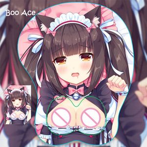 Rests Nekoparachocolat anime 3D Oppai Mouse Pad Bilek Dinlenme Cosplay Büyük Boyut 33*27*2.8cm