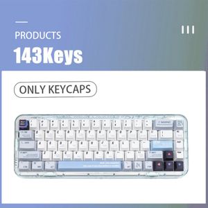 Aksesuarlar 143 Anahtarlar Caps Özel Programcı Key Kapakları Helloworld Key Kapak Profili PBT Boya Yüceltme MX Switch için Mekanik Klavye