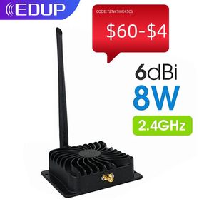 Yönlendiriciler EDUP 8W 2.4GHz WiFi Güç Amplifikatörü Genişletici 5.8GHz 5W Sinyal Güçlendirici Kablosuz Aralık WiFi Yönlendirici SMA Port Anten için