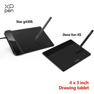 Планшеты XPPen Star G430S Планшет для рисования 4 x 3 дюйма Графический планшет Deco Fun XS с 8192 уровнями Ручка без батареи для OSU Art Signature