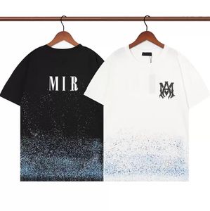 Tasarımcı T Shirt Erkek Tişört Miri gömlek tasarımcısı gömlek sınırlı sayıda çiftler tees sokak aşınma moda sıçrama mürekkep mektubu baskı kısa kollu rahat gevşek mürettebat