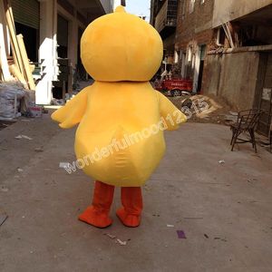 Большой желтая резиновая утиная талисмана костюмы карнаваль Hallowen Подарки Unisex Взрослые